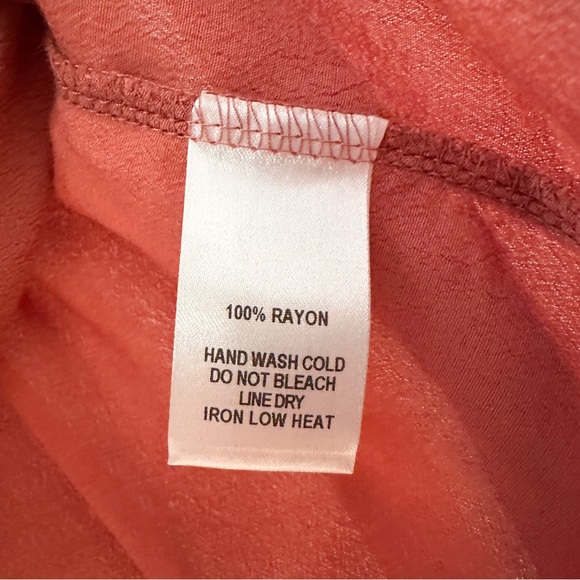 Lulus that's the ticket dusty rose Pink Flowy crop Top tie Shoulder sz small - Picture 11 of 11